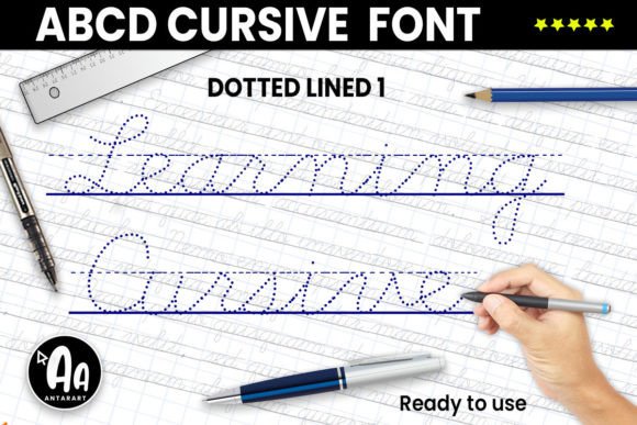 Abcd Cursive Dotted Lined1 for Creative Web Design and Branding
