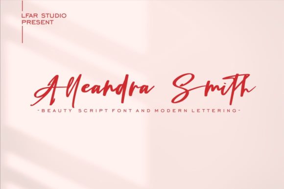 Alleandra Smith: A Script Handwritten Font for Creative Product Design