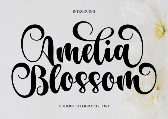 Amelia Blossom: A Script Handwritten Font for Creative Campaigns