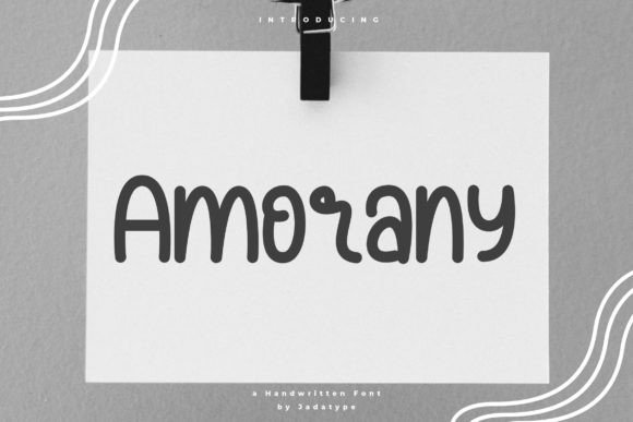 Amorany: A Script Handwritten Font for Authentic Branding