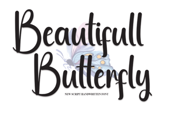 Beautifull Butterfly: A Script Font for Elegant Editorial Design