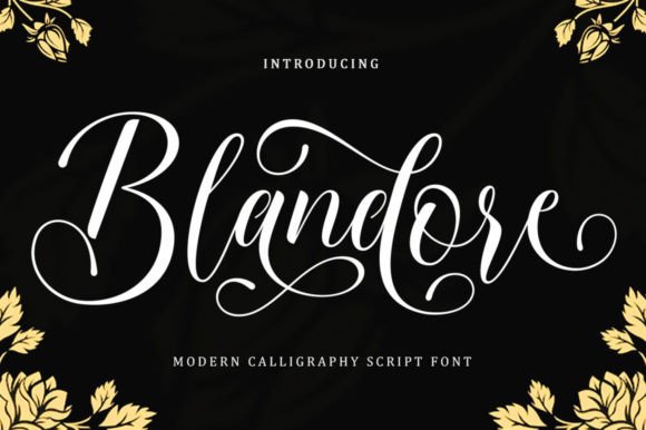 Blandore: A Script Handwritten Font That Elevates Your Creative Projects