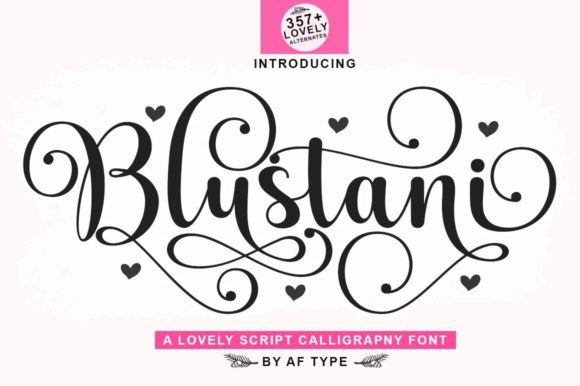 Blustani: A Timeless Script Font for Editorial Design and Branding