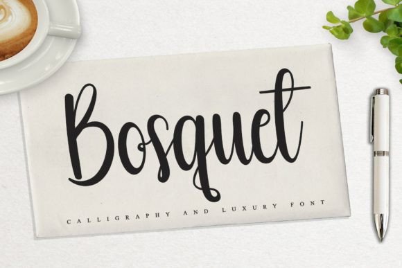 Bosquet: A Handwritten Font for Editorial Elegance