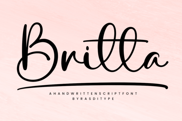Britta: A Handwritten Font for Elegant Editorial Design