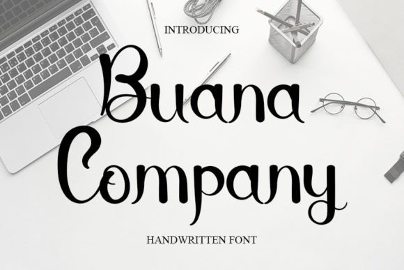 Buana Company: A Delicate Script Font for Editorial Elegance