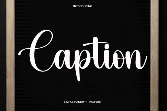 Caption: A Script Handwritten Font for Creative Web Design