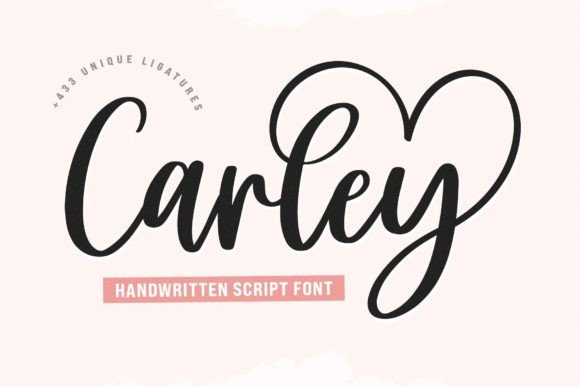 Carley: A Script Font for Elegant Editorial Design
