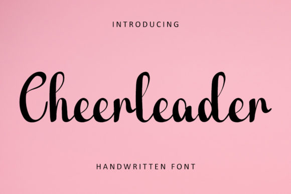 Cheerleader: A Script Handwritten Font for Creative Crafters