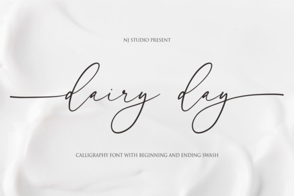 Dairy Day: A Script Handwritten Font for Creative Makers