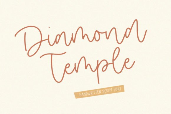 Diamond Temple: The Script Font That Elevates Your Campaigns
