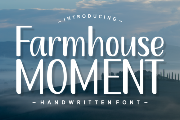 Farmhouse Moment: A Timeless Script Font for Authentic Branding