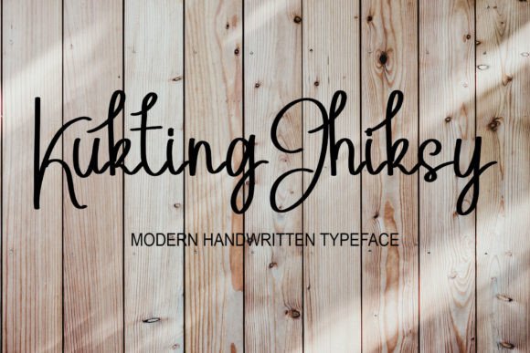 Kukting Jhiksy: A Script Handwritten Font for Creative Branding