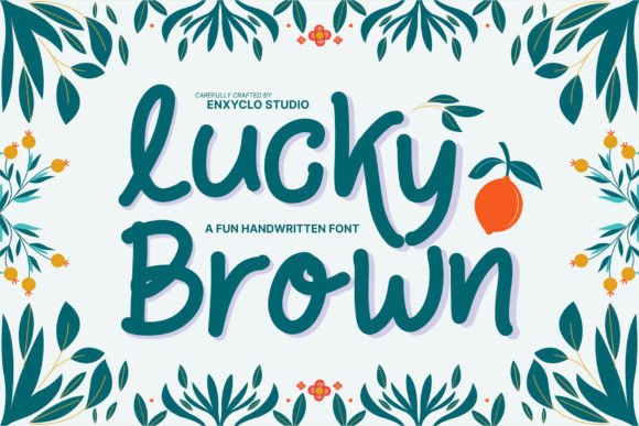 Lucky Brown: A Playful Font for Creative Branding