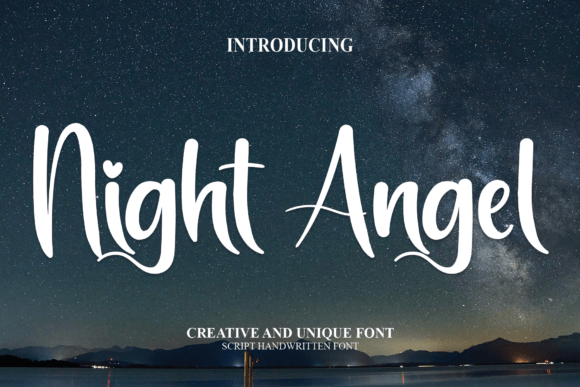 Night Angel: A Script Font for Elegant Editorial Design