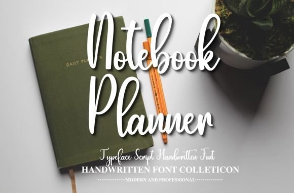 Notebook Planner Font: A Delicate Script for Creative Projects