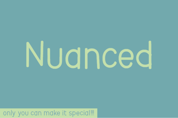 Nuanced: A Script Handwritten Font for Creative Branding