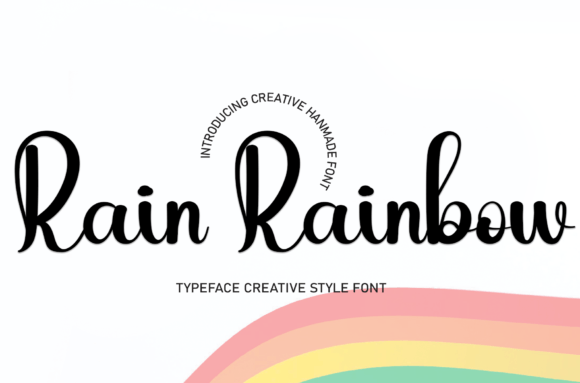 Rain Rainbow: A Script Handwritten Font for Creative Web Design