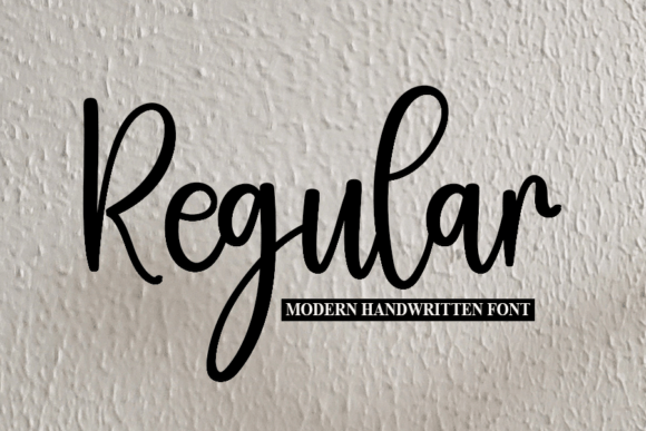 Regular: A Script Handwritten Font for Creative Crafters