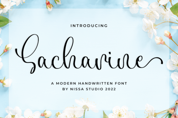 Sacharine: A Script Handwritten Font for Editorial Design and Branding