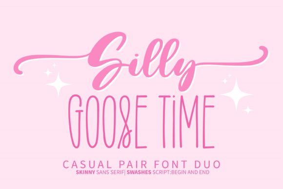 Silly Goose Time: A Script Handwritten Font for Creative Product Makers
