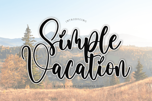 Simple Vacation: A Script Handwritten Font That Elevates Your Design