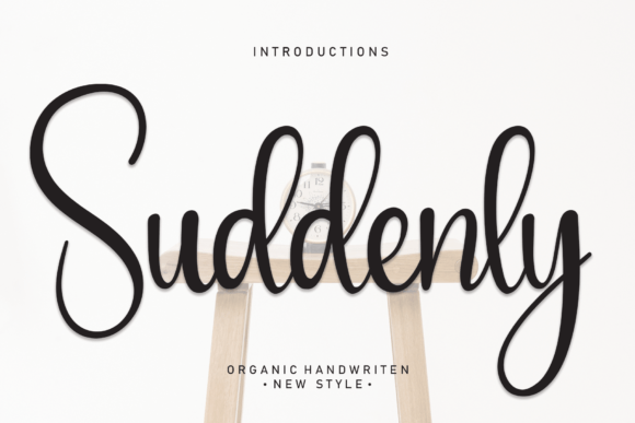 Suddenly: A Script Handwritten Font for Elegant Branding