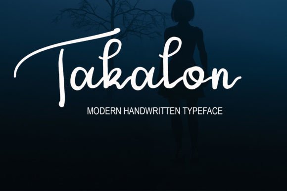 Takalon: A Script Handwritten Font for Dynamic Branding and Digital Campaigns